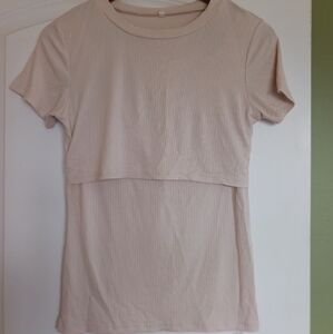 Women's Cream Nursing Top